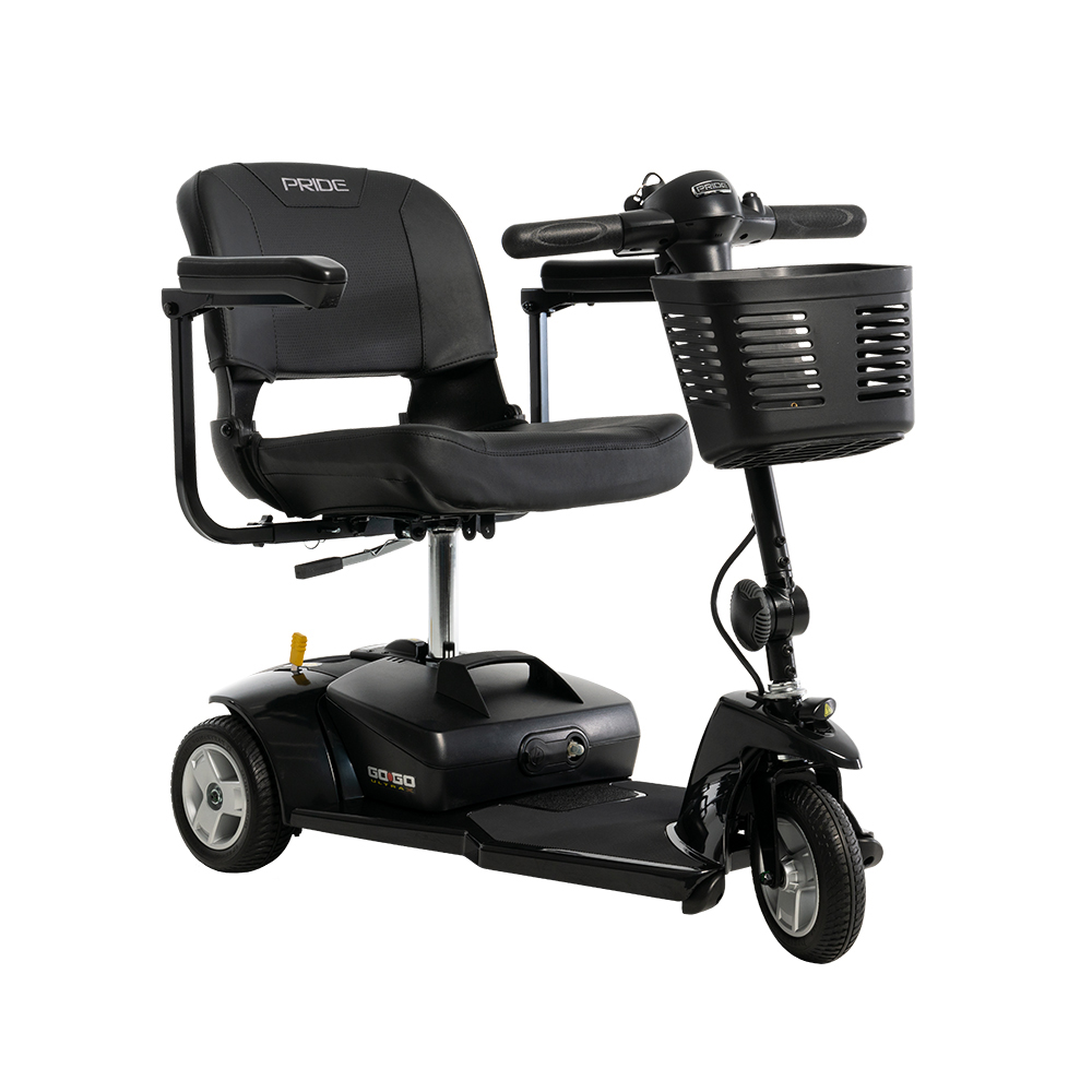 Go-Go Ultra X 3-Wheel mobility scooter at the Senior Mobility Thrift Store